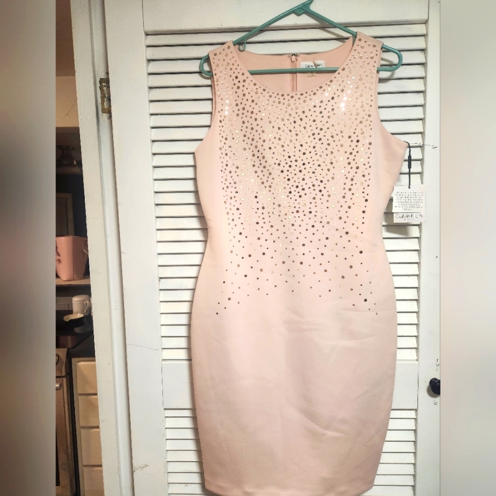 Calvin Klein Blush Pink Dress!